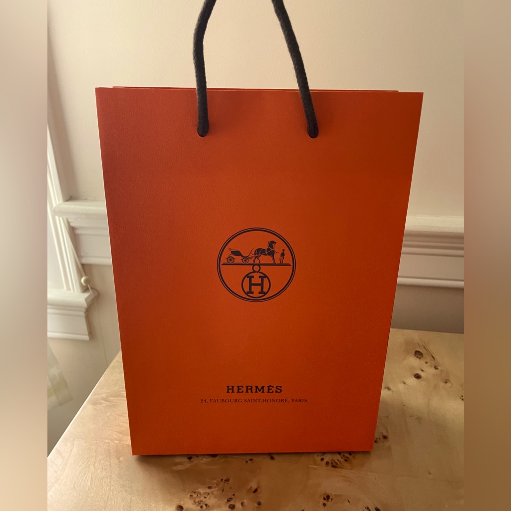 Authentic Hermes Shopping Bag